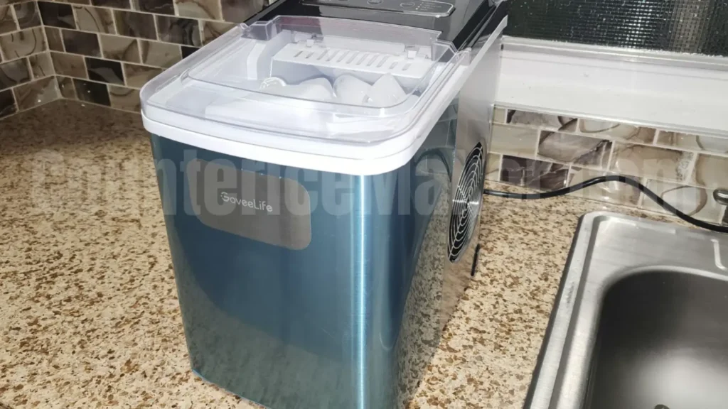 goveelife ice maker on a kitchen counter